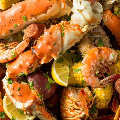 Seafood Boil with King Crab Legs