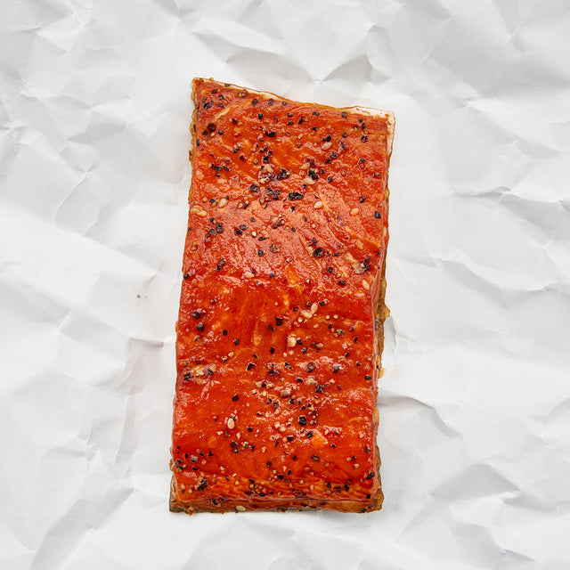 Smoked Coho Salmon with Cracked Black Pepper