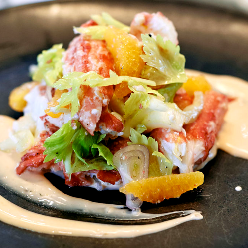 Alaskan King Crab Salad with Red Clay Aioli