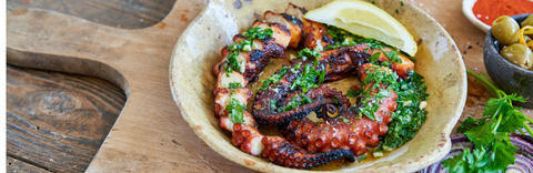 Grilled Octopus with Chimichurri Sauce