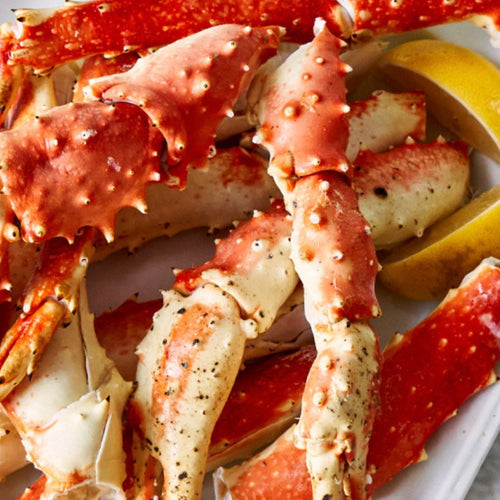 GreenPan Colossal Red King Crab Legs with Garlic-Herb Butter and Creamy Risotto Recipe