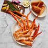 Golden king crab cluster in a bowl 
