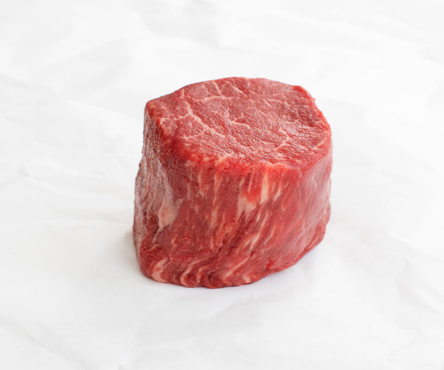 Wagyu Filet Raw on butcher paper