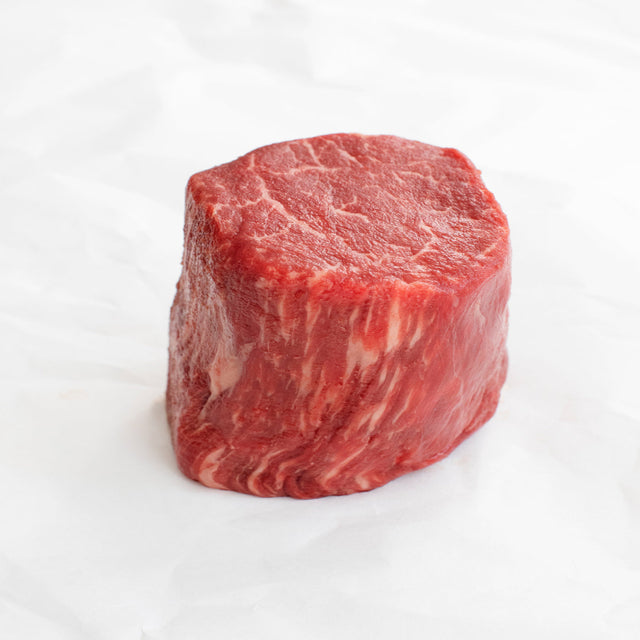 Wagyu Filet Raw on butcher paper