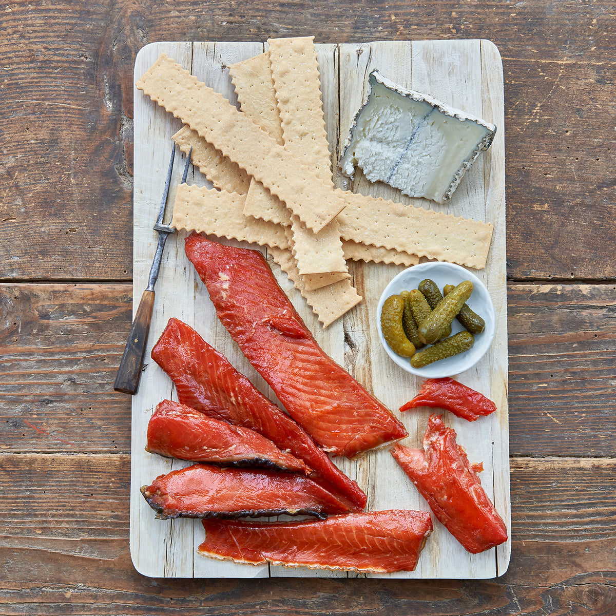 Smoked Sockeye Salmon Candy Strips Alaskan King Crab Co.